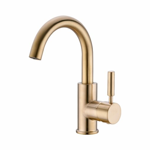 Wastafelkraan Barna brushed gold