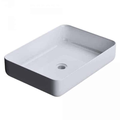 Wastafel  waskom gietmarmer C-812 wit - Afbeelding 3