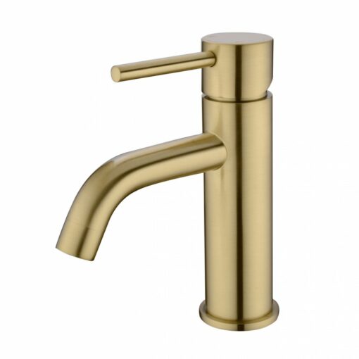 Wastafelkraan Madre laag brushed gold