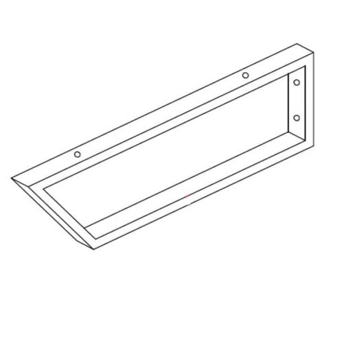 Wandsteun console opzetbeugel KT-4500 chroom - Afbeelding 12