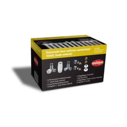 Radiatoraansluitset BD haaks verkeerd DS geel
