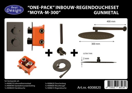 Doucheset inbouwset  Moya M-300 one pack