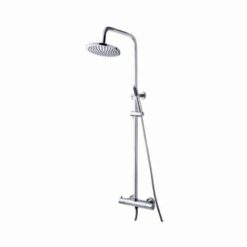 Doucheset  opbouwset Ribbd chroom