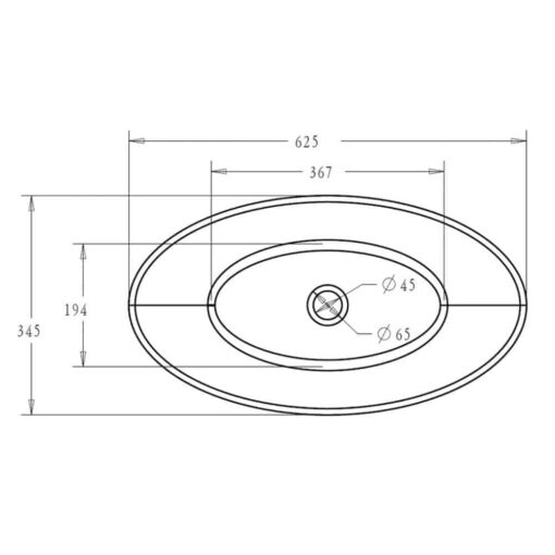 Wastafel  waskom   C-807W mat - Afbeelding 5