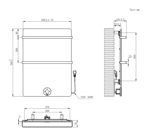 Radiator electrisch BD Brenner Black - Afbeelding 4