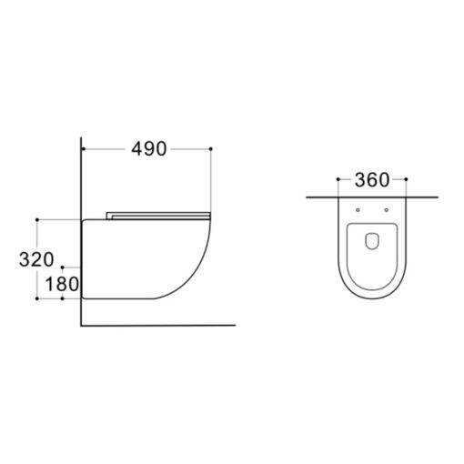 Wandcloset Darlo met bidet compleet - Afbeelding 7