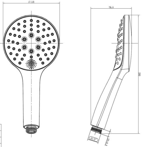 Handdouche Smart ABS chroom - Afbeelding 5