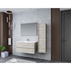Badmeubel Sally  licht hout met wastafel