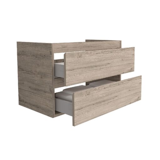 Badmeubel Sally  licht hout met wastafel - Afbeelding 3