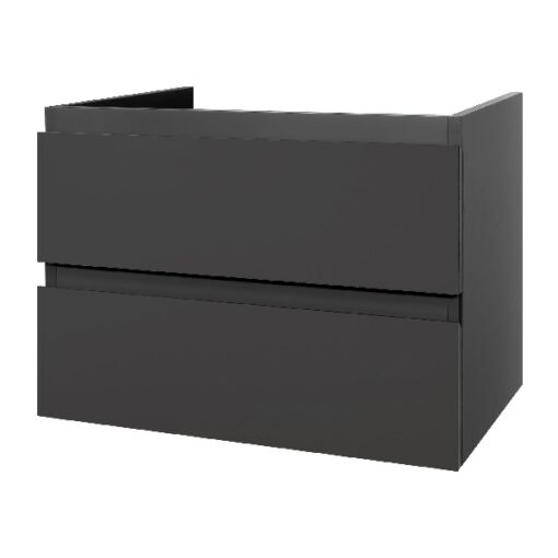 Badmeubel Sally glansgrijs met wastafel - Afbeelding 2