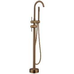 Vrijstaande badkraan Saragossa brushed copper