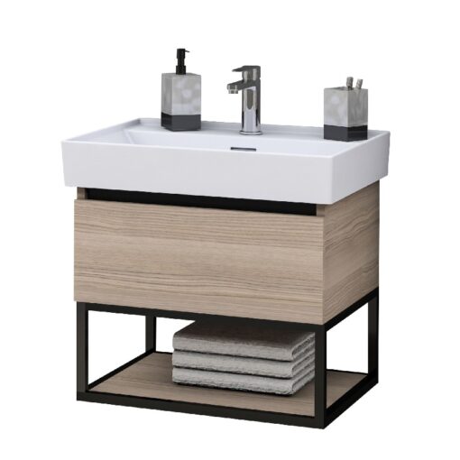 Badmeubel Sharp Noot met wastafel