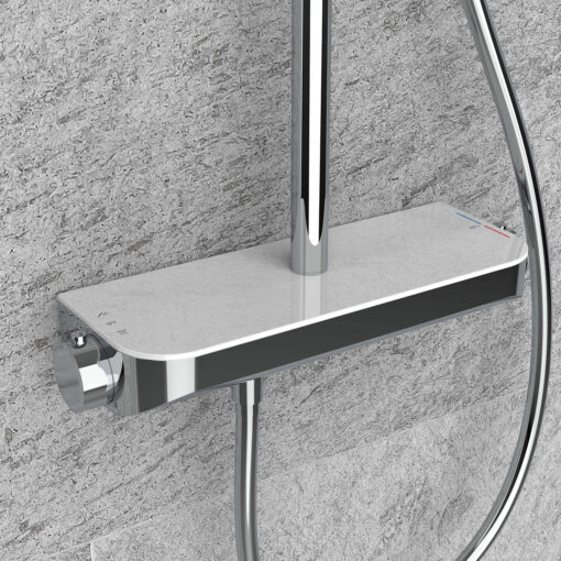 Doucheset Tondell met planchet chroom - Afbeelding 5