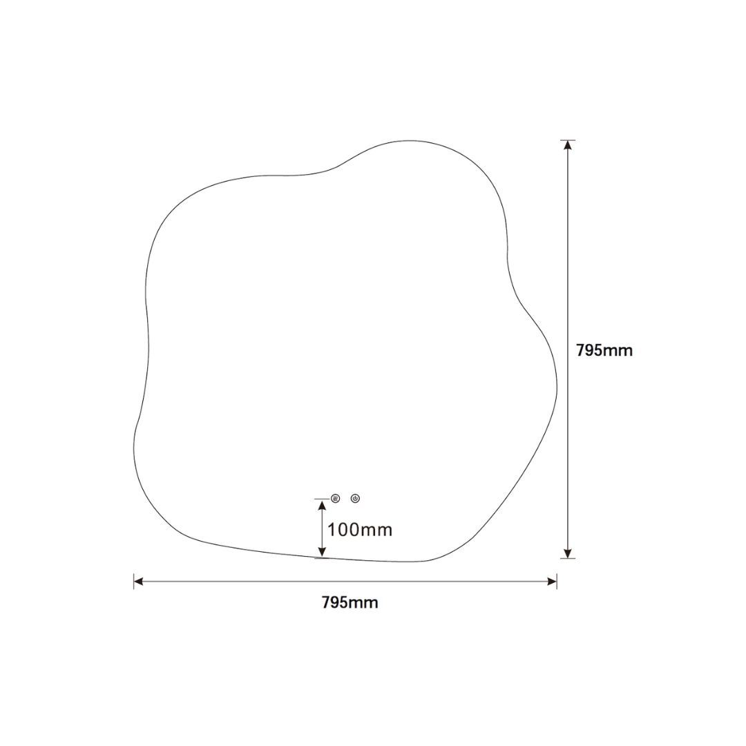 Spiegel Blub met verlichting en verwarming - Afbeelding 4