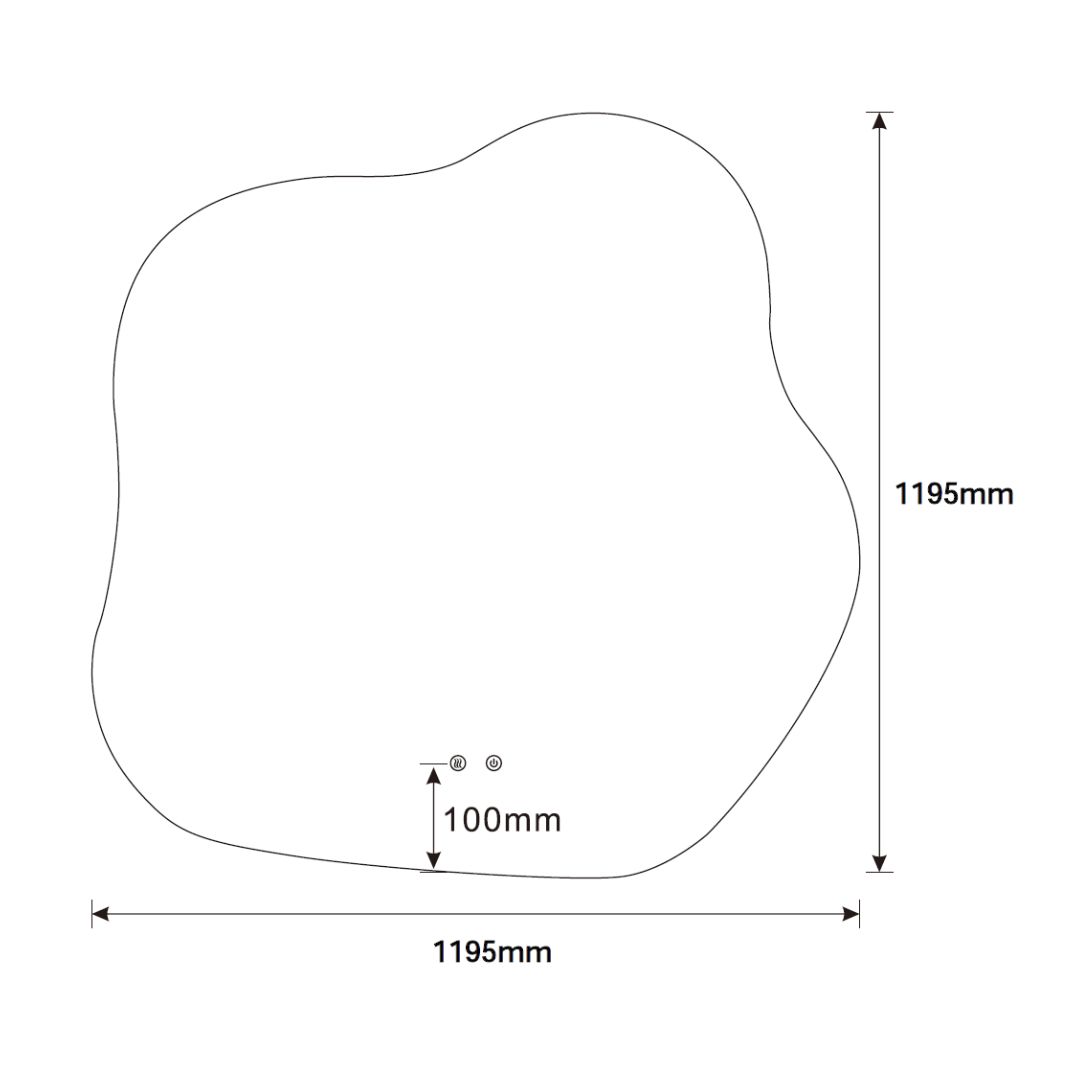 Spiegel Blub met verlichting en verwarming - Afbeelding 5