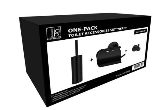 Toiletaccessoires one pack High-End chroom