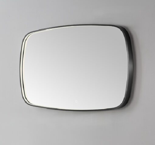 Spiegel Element gunmetal met verlichting en verwarming