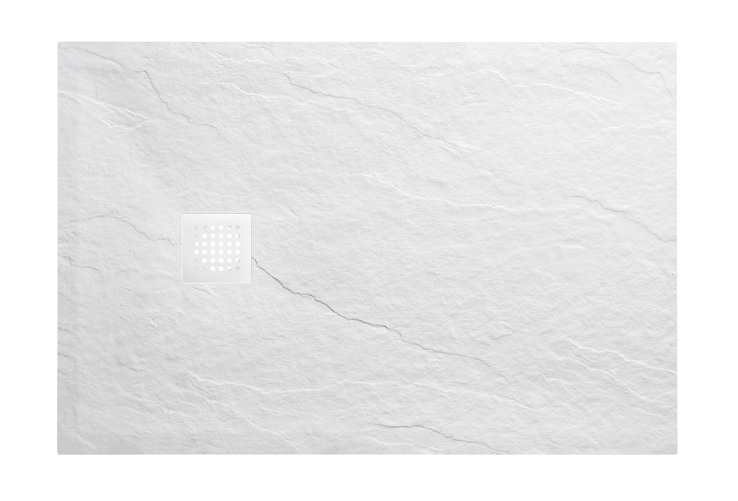 Douchebak Stonea 90 inkortbaar matwit - Afbeelding 2