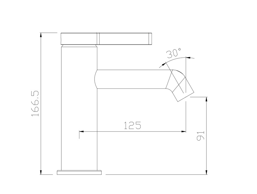 Wastafelkraan Arch chroom - Afbeelding 2