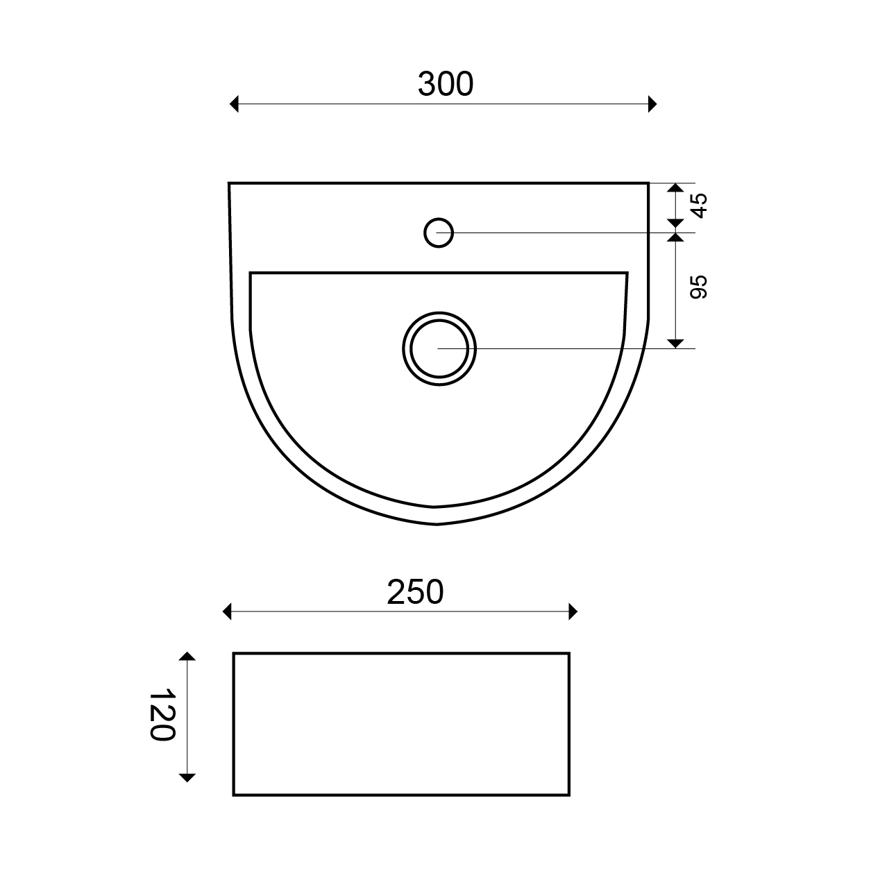 Toiletwastafel fonteintje Lara wit - Afbeelding 3