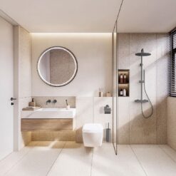 Wastafelkraan Stria inbouw gunmetal