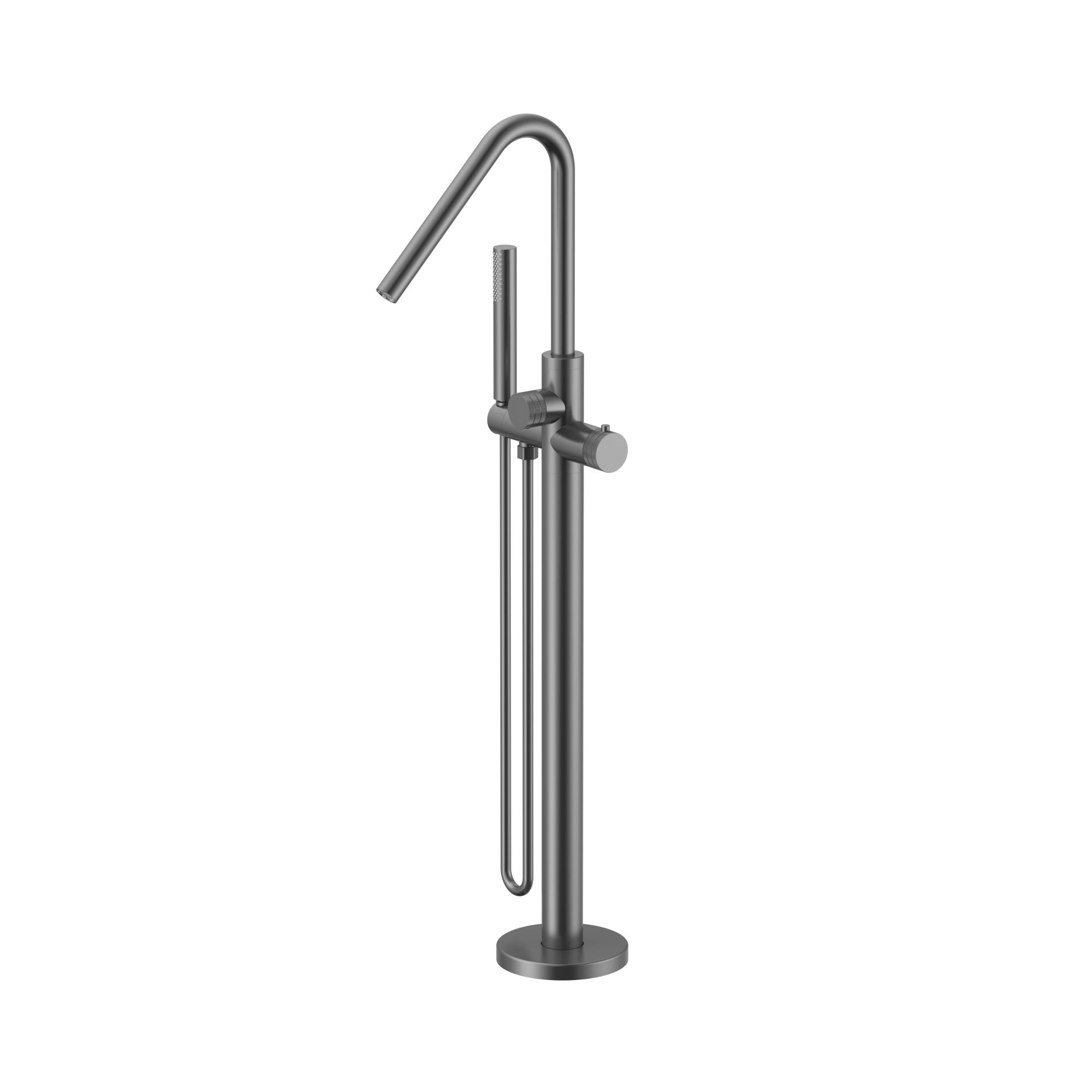Vrijstaande badkraan Stria gunmetal - Afbeelding 2
