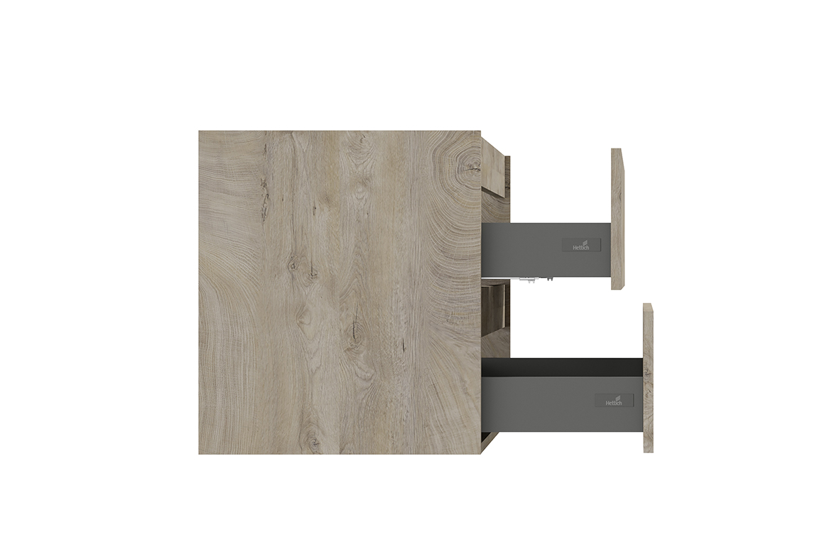 Badmeubel Alvara met topblad grijs eiken - Afbeelding 3
