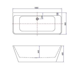 Bad vrijstaand wandmodel Silmo matwit - Afbeelding 3